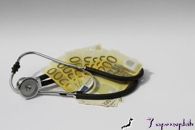 Stethoskop und Geld