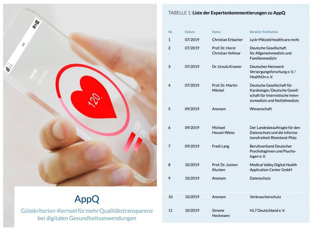 Lyck+Pätzold. healthcare. recht unterstützt die Bertelsmann Stiftung bei der Entwicklung von AppQ – Dem Gütekriterien-Kernset für mehr Qualitätstransparenz bei digitalen Gesundheitsanwendungen (DiGA)